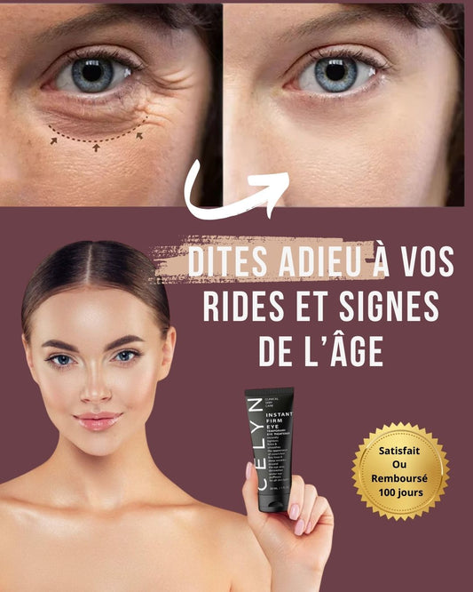 Crème Anti-Rides Instantanée ｜ Lisse les Poches & Rides en 90 Secondes